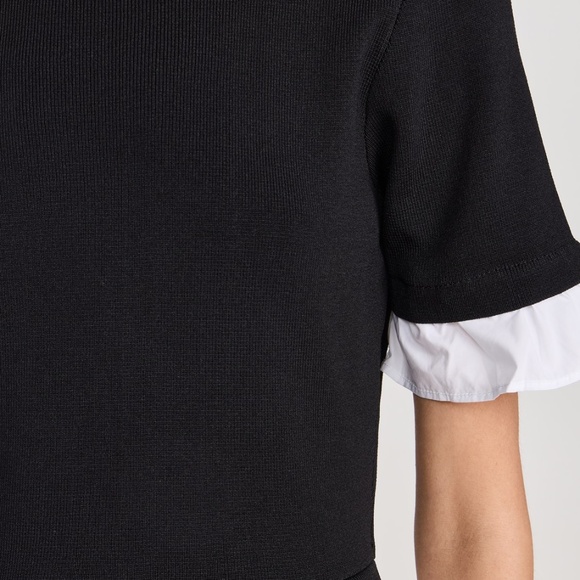 English Factory Mixed Media Short Sleeve Maxi Dress - Picture 5 of 7